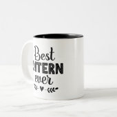 Bester Praktikant je Zweifarbige Tasse (Vorderseite Links)