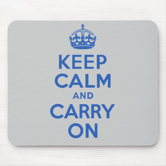 Bester Preis behalten Ruhe und machen Blau weiter Mousepad (Vorne)