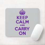 Bester Preis behalten Ruhe und machen Lila weiter Mousepad (Mit Mouse)