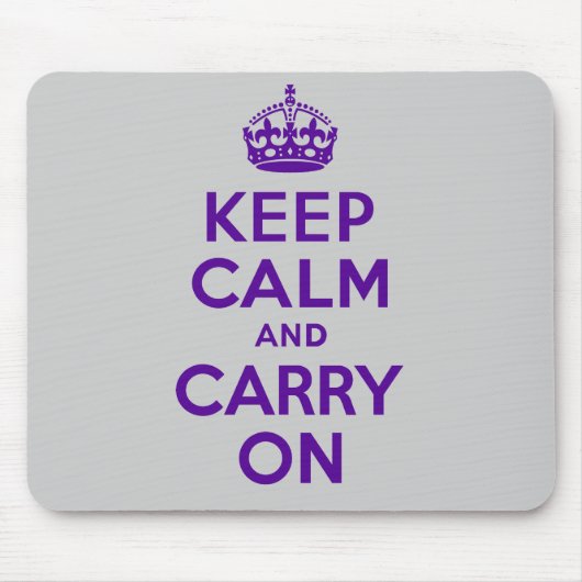 Bester Preis behalten Ruhe und machen Lila weiter Mousepad (Vorne)