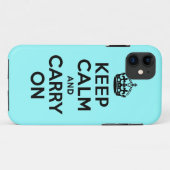 Bester Preis behalten Ruhe und machen Schwarzes Case-Mate iPhone Hülle (Rückseite (Horizontal))