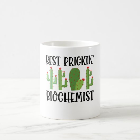 Bester Prickin-Biochemiker Kaffeetasse (Mittel)