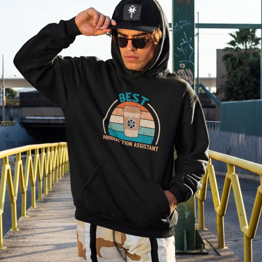Bester Produktionsassistent - Retro Hoodie