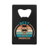 Bester Produzent Retro - Filmmaker-Geschenk Geldbeutel Flaschenöffner (Vorderseite)