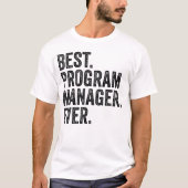 Bester Programm-Manager je T-Shirt (Vorderseite)