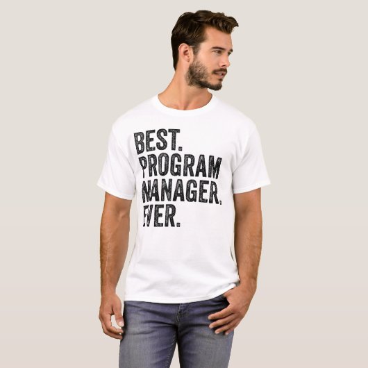 Bester Programm-Manager je T-Shirt (Vorne ganz)