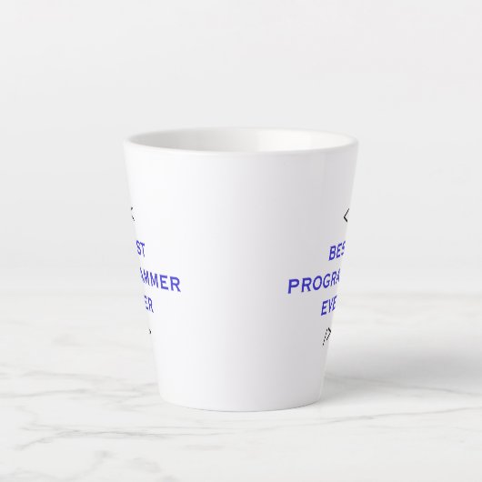 Bester Programmierer überhaupt - Weltbester Coder Milchtasse (Vorderseite)