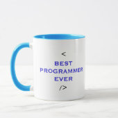Bester Programmierer überhaupt - Weltbester Coder Tasse (Links)