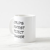 "Bester Projektmanager der Welt" Kaffeetasse (Vorderseite Links)
