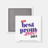 Bester Prom je - Lila Magnet (Vorderseite/Rückseite)