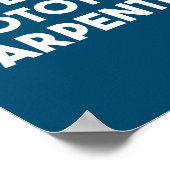 Bester Prototyp Zimmermann der Welt Poster (Ecke)