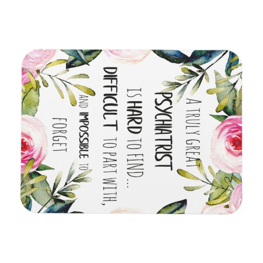 Bester Psychiater je einzigartiges Geschenkmagazin Magnet (Horizontal)
