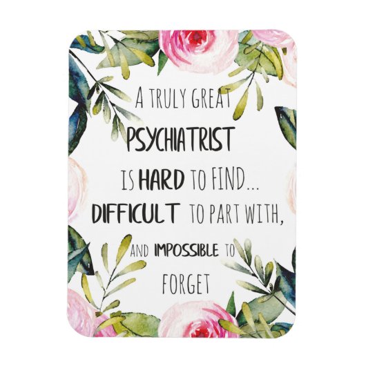 Bester Psychiater je einzigartiges Geschenkmagazin Magnet (Vertikal)