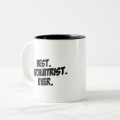 Bester Psychiater überhaupt Zweifarbige Tasse (Vorderseite Links)