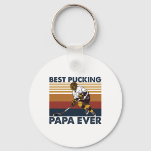 Bester Puck-Papa Aller Zeiten Lustiger Hockey-Vate Schlüsselanhänger