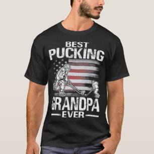 Bester Pucking Opa je Hockey-Vatertag T-Shirt