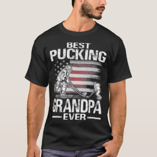 Bester Pucking Opa je Hockey-Vatertag T-Shirt
