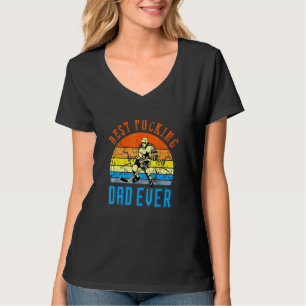 Bester Pucking-Vater je Fathers Day Hockey Pub T-Shirt