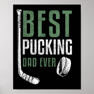 Bester Pucking-Vater je Hockey Daddy Großvater Vät Poster