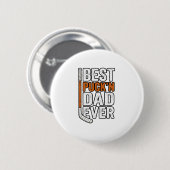 Bester Puck'n Dad Ever Hockey Vater Vector Design_ Button (Vorne & Hinten)