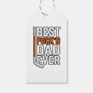 Bester Puck'n Dad Ever Hockey Vater Vector Design_ Geschenkanhänger