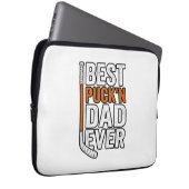 Bester Puck'n Dad Ever Hockey Vater Vector Design_ Laptopschutzhülle (Vorne Rechts)
