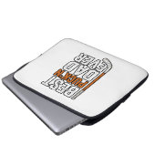 Bester Puck'n Dad Ever Hockey Vater Vector Design_ Laptopschutzhülle (Vorne Knopf)