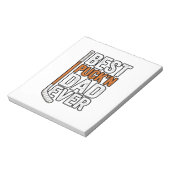 Bester Puck'n Dad Ever Hockey Vater Vector Design_ Notizblock (Rotiert)