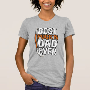 Bester Puck'n Dad Ever Hockey Vater Vector Design_ T-Shirt