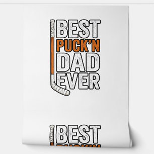 Bester Puck'n Dad Ever Hockey Vater Vector Design_ Tapete