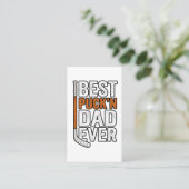 Bester Puck'n Dad Ever Hockey Vater Vector Design_ Visitenkarte (Stehend Vorderseite)