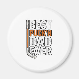 Bester Puck'n Dad Ever Hockey Vater Vektor Design_ Magnet