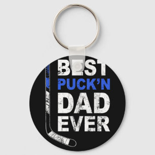 Bester Puckn Vater je Shirt Men Hockey Daddy Vathe Schlüsselanhänger