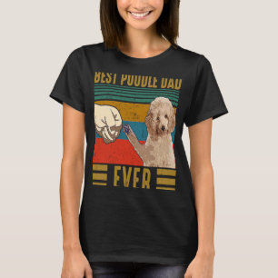 Bester Pudel-Vater Aller Zeiten Retro Vintage Pude T-Shirt