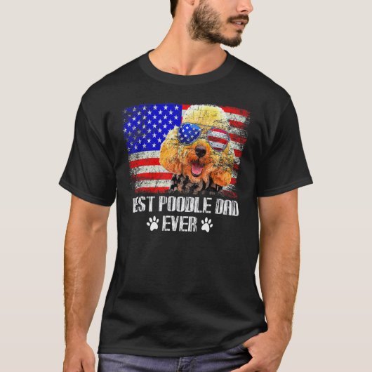 Bester Pudel-Vater überhaupt T-Shirt (Vorderseite)