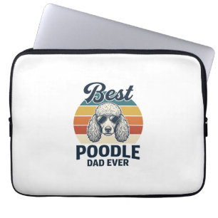 Bester Pudel-Vater überhaupt Vintage graviertes Hu Laptopschutzhülle