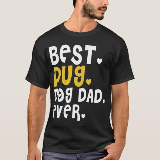Bester Pug-Hund-Vater überhaupt T-Shirt (Vorderseite)