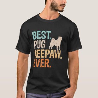 Bester Pug Opa Aller Zeiten Hundeliebhaber Großvat T-Shirt