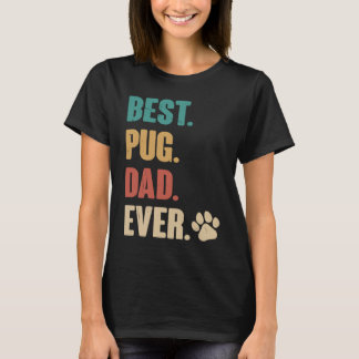 Bester Pug-Vater Aller Zeiten Pug-Hund T-Shirt