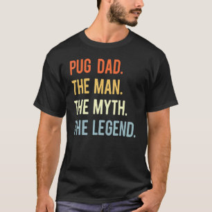 Bester Pug-Vater  Hund Tier  Süßer Mann Mythos Leg T-Shirt