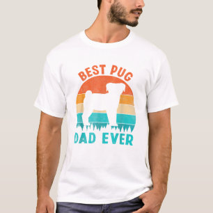 Bester Pug-Vater überhaupt Lustige Geschenke Hund T-Shirt