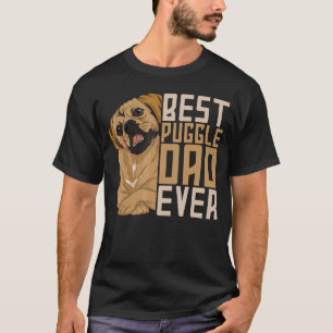 Bester Puggle-Vater Aller Zeiten Süßes Tier Hundeb T-Shirt
