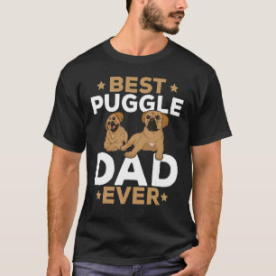 Bester Puggle-Vater Männer Hund Haustierbesitzer V T-Shirt