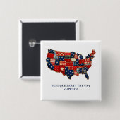 Bester Quilter in den USA Personalisierte Patchwor Button (Vorne & Hinten)