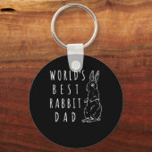 Bester Rabbit Vater , Weltklasse Bester Vater Bekl Schlüsselanhänger (Vorderseite)