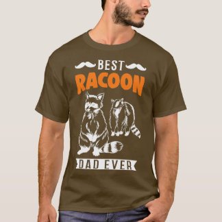 Bester Racoon-Vater je Raccoon T-Shirt