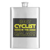 Bester Radfahrer in der Galaxie Flachmann (Vorderseite)