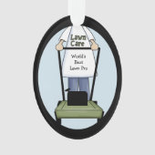 Bester Rasenpflege Pro Acryl-Ornament Ornament (Vorderseite)