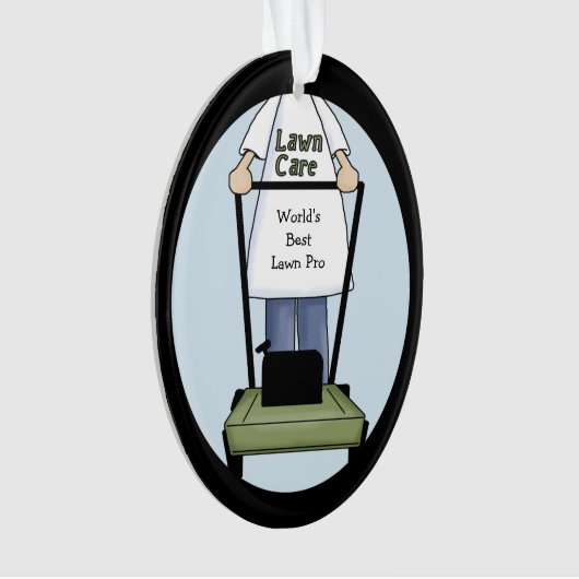 Bester Rasenpflege Pro Acryl-Ornament Ornament (Vorderseite)