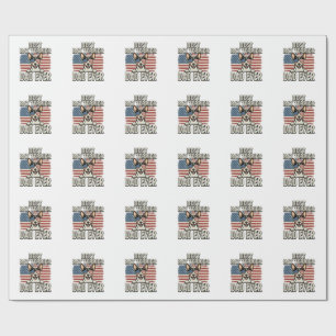 Bester Rat Terrier Dad Ever Patriotisches Hundeshi Geschenkpapier